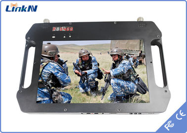 सैन्य पुलिस वीडियो रिसीवर COFDM QPSK AES256 एन्क्रिप्शन H.264 डिस्प्ले बैटरी संचालित के साथ with