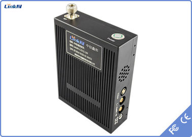 2W COFDM वीडियो ट्रांसमीटर एचडीएमआई और सीवीबीएस बैटरी संचालित कम विलंबता