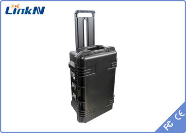 बैटरी और डिस्प्ले के साथ पोर्टेबल COFDM वीडियो रिसीवर IP65 AES256 2-8MHz बैंडविड्थ कम विलंब
