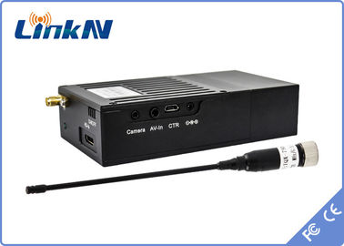 मिनी स्पाई वीडियो ट्रांसमीटर पुलिस मिलिट्री COFDM कम विलंब H.264 उच्च सुरक्षा AES256 एन्क्रिप्शन बैटरी संचालित