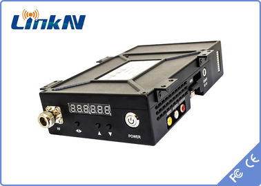 सामरिक डिजिटल वीडियो ट्रांसमीटर COFDM FHD CVBS बैटरी संचालित 1-2km NLOS कम देरी