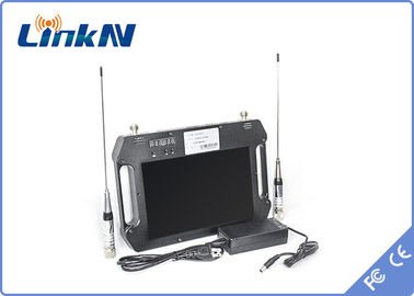 पोर्टेबल वायरलेस वीडियो रिसीवर FHD CVBS COFDM QPSK H.264 10.1 &quot;डिस्प्ले और बैटरी के साथ