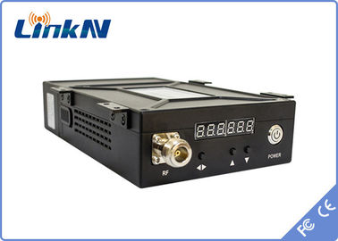 COFDM वीडियो ट्रांसमीटर मैनपैक डिज़ाइन 2W पावर AES256 एन्क्रिप्शन 300-2700MHz