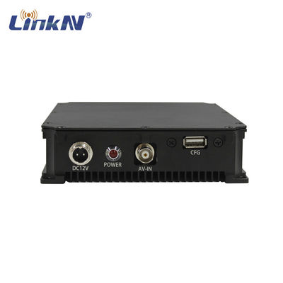 UGV वायरलेस एनालॉग NTSC PAL वीडियो ट्रांसमीटर COFDM QPSK AES एन्क्रिप्शन कम विलंब 300-2700MHz
