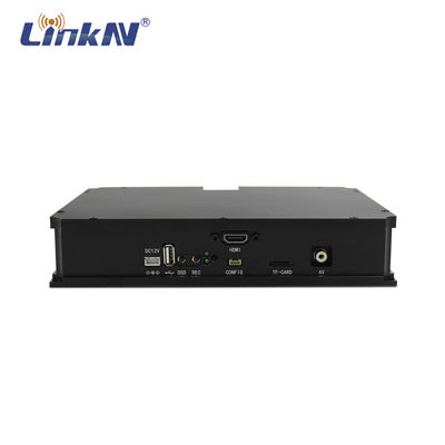 पुलिस UGV वायरलेस वीडियो सिस्टम CVBS NTSC PAL HDMI COFDM QPSK AES256 एन्क्रिप्शन कम विलंब