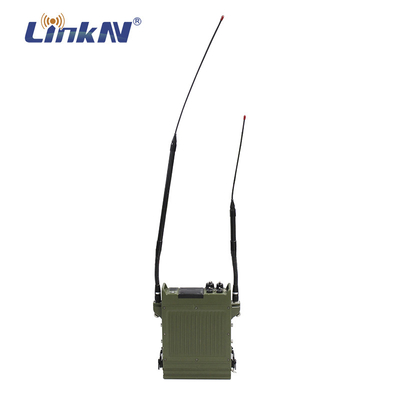 PDT / DMR सैन्य पोर्टेबल रेडियो 50-70km MIL-STD-810 VHF UHF डुअल बैंड 15W 25W