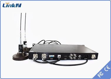 बीहड़ सैन्य वाहन-घुड़सवार COFDM रिसीवर HDMI SDI उच्च सुरक्षा AES256 Encrytpion दोहरी एंटेना कम विलंब