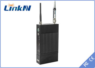 LKAV1506 सैन्य HD वीडियो ट्रांसमीटर COFDM H.264 AES256 एन्क्रिप्शन कम देरी 2-8MHz बी / डब्ल्यू बैटरी संचालित
