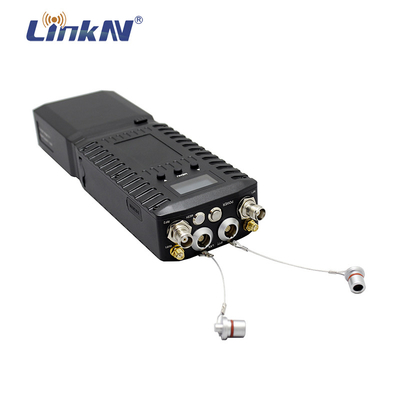 LKAV2201 पोर्टेबल हैंडहेल्ड वायरलेस सुरक्षा आईपी मेष रेडियो 350MHz-4GHz अनुकूलन योग्य
