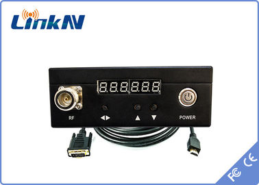 सैन्य COFDM वीडियो ट्रांसमीटर AES256 बैटरी 300-2700MHz संचालित