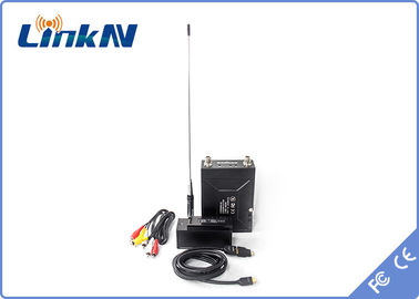 LKAV1506 सैन्य HD वीडियो ट्रांसमीटर COFDM H.264 AES256 एन्क्रिप्शन कम देरी 2-8MHz बी / डब्ल्यू बैटरी संचालित