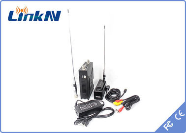 1-3km पुलिस वीडियो ट्रांसमीटर COFDM QPSK HDMI और CVBS H.264 कम विलंब AES256 एन्क्रिप्शन