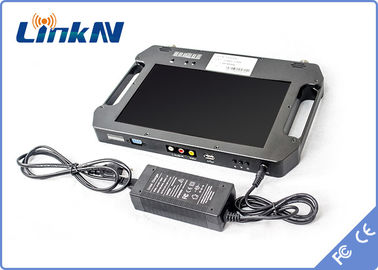 टैक्टिकल पोर्टेबल COFDM वीडियो रिसीवर बैटरी पावर्ड FHD डिस्प्ले डायवर्सिटी रिसेप्शन AES256 2-8MHz बैंडविड्थ के साथ