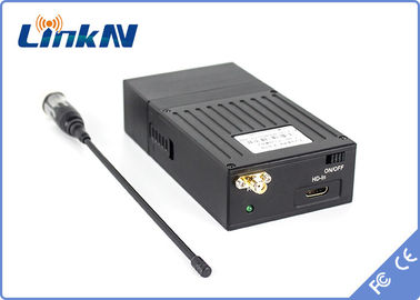 1km पुलिस जासूस गुप्त वीडियो ट्रांसमीटर COFDM कम विलंब H.264 उच्च सुरक्षा AES256 एन्क्रिप्शन बैटरी संचालित