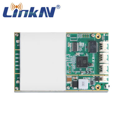 सैन्य पुलिस आईपी MESH रेडियो मॉड्यूल 4W MIMO AES256 350MHz-4GHz अनुकूलन