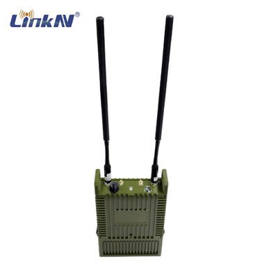 बैटरी के साथ सैन्य सामरिक IP66 MESH रेडियो मल्टी-हॉप 82Mbps MIMO 40dBm हाई पावर एईएस एन्क्रिप्शन