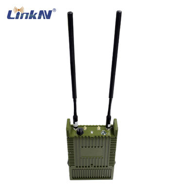 बैटरी के साथ सैन्य सामरिक IP66 MESH रेडियो मल्टी-हॉप 82Mbps MIMO 10W हाई पावर एईएस एन्क्रिप्शन